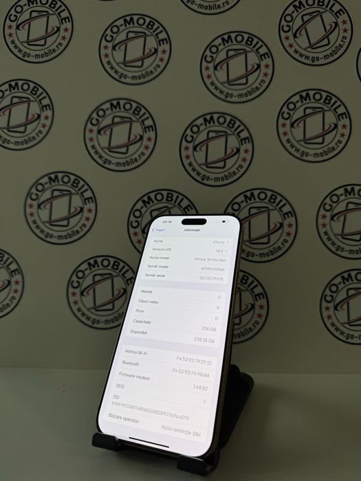 iPhone 16 Pro Max - 256GB - 100% - Impecabil - Garantie