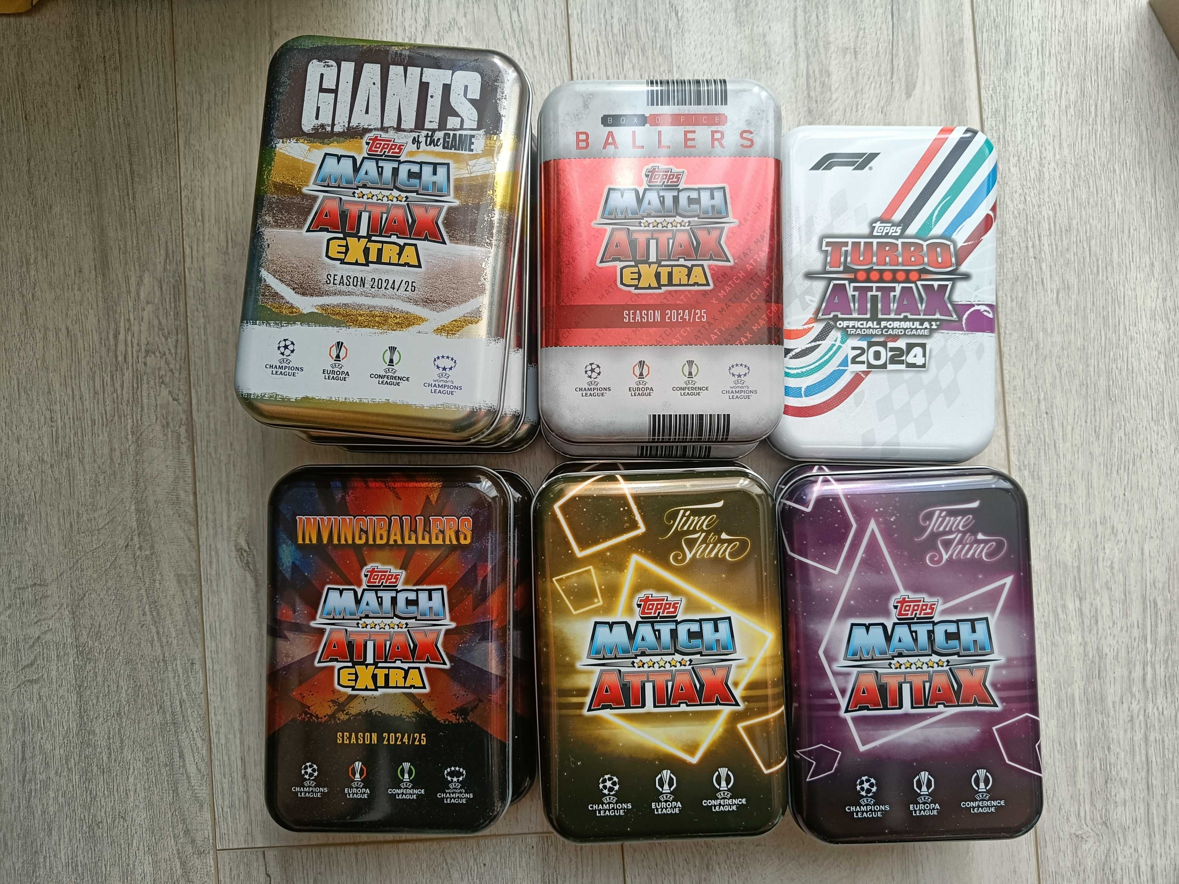 Празни метални кутии Match Attax / Adrenalyn XL