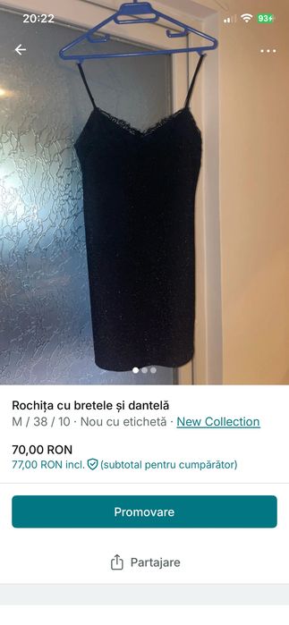 Rochița cu bretele și dantelă