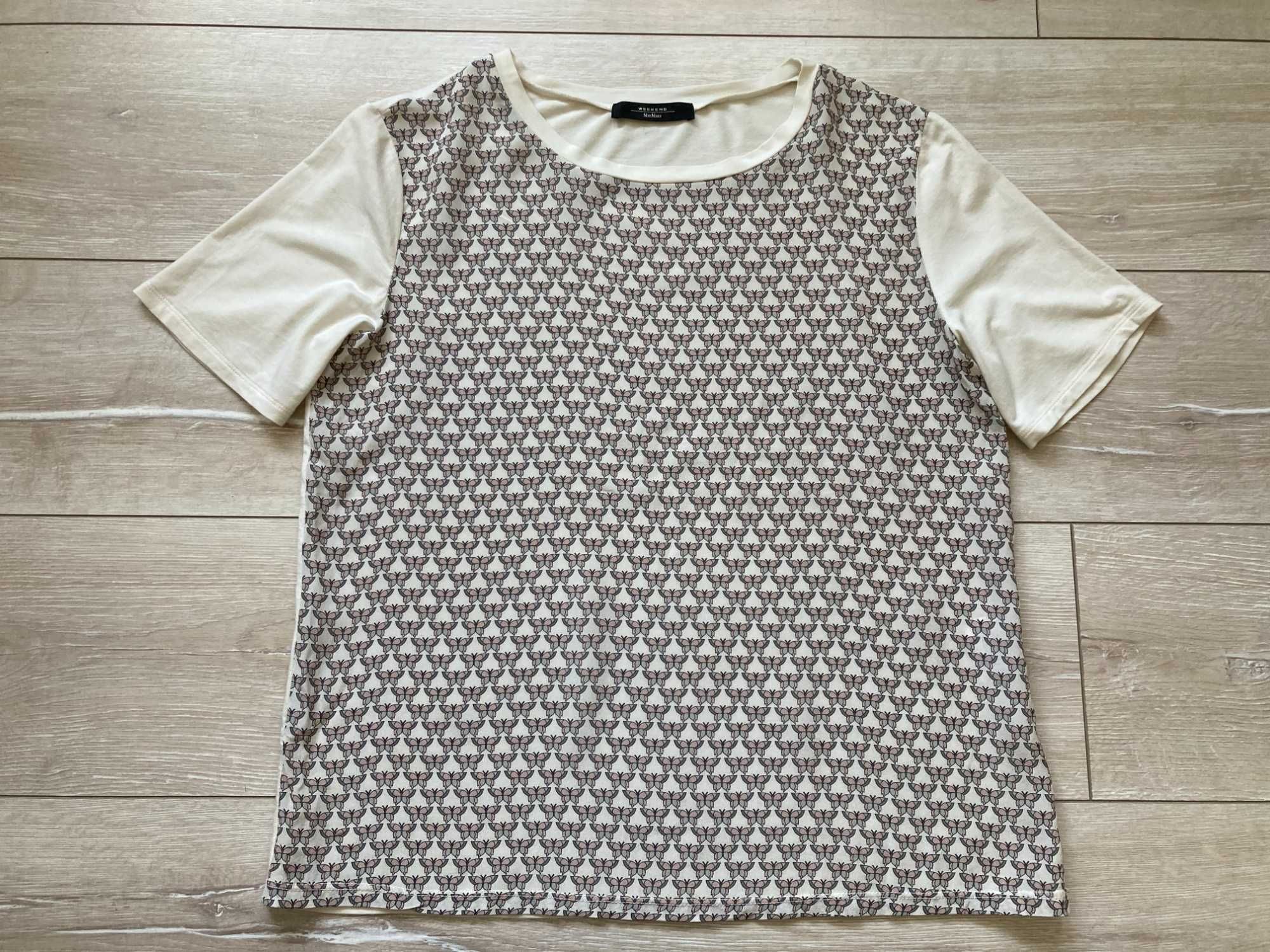 MAX MARA Weekend женска тениска коприна и памук размер L / 42