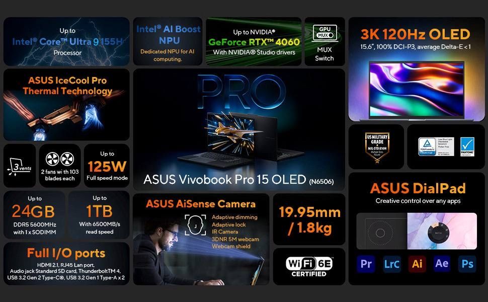 Asus vivobok pro 15 oled inter ultita 9