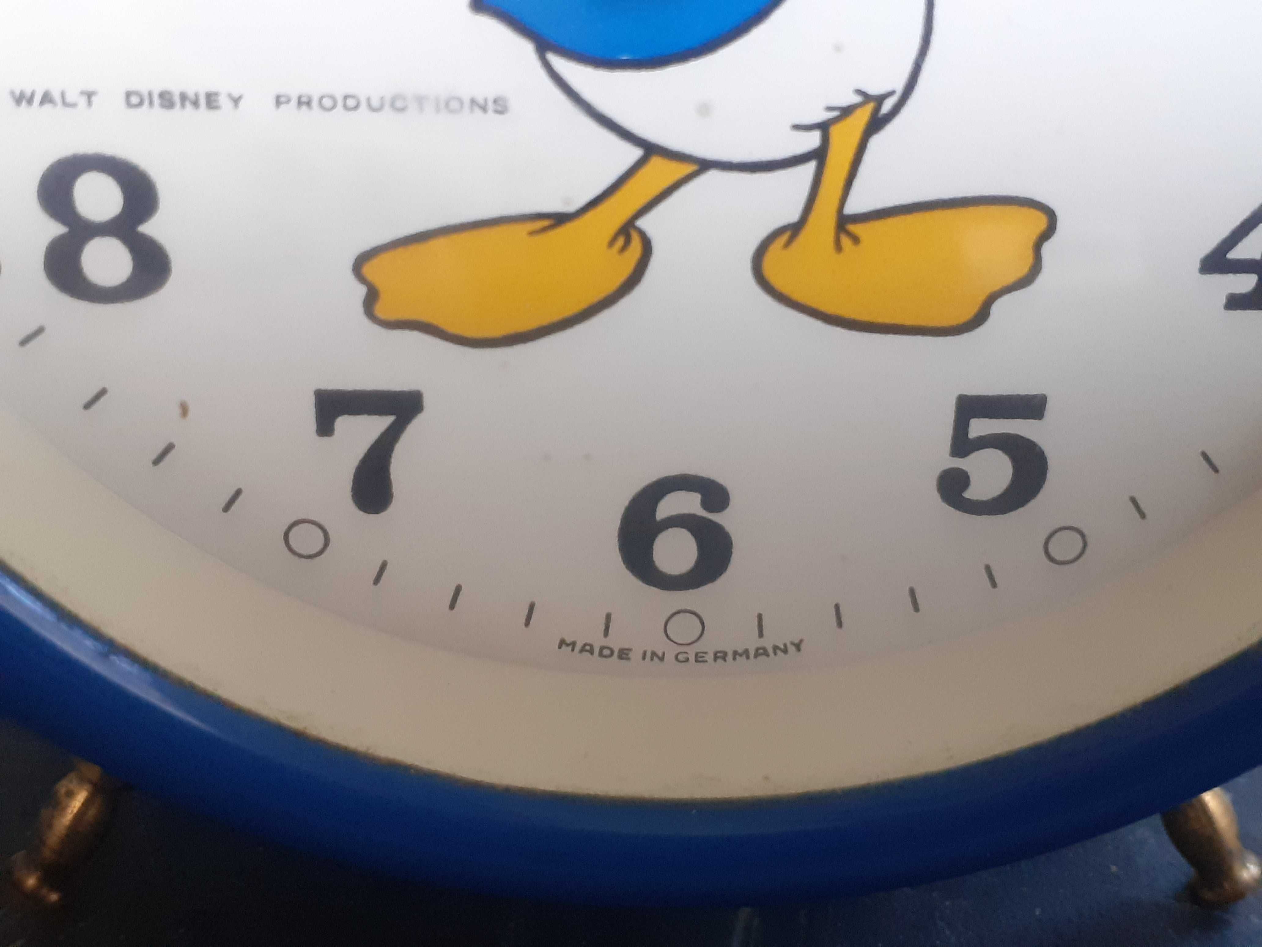 Анимиран часовник будилник Donald Duck Walt Disney Germany