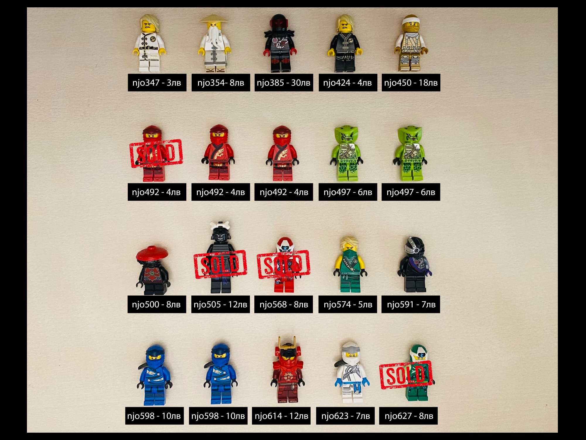 LEGO Minifigs - Ninjago, Star Wars, CMF, City и др.
