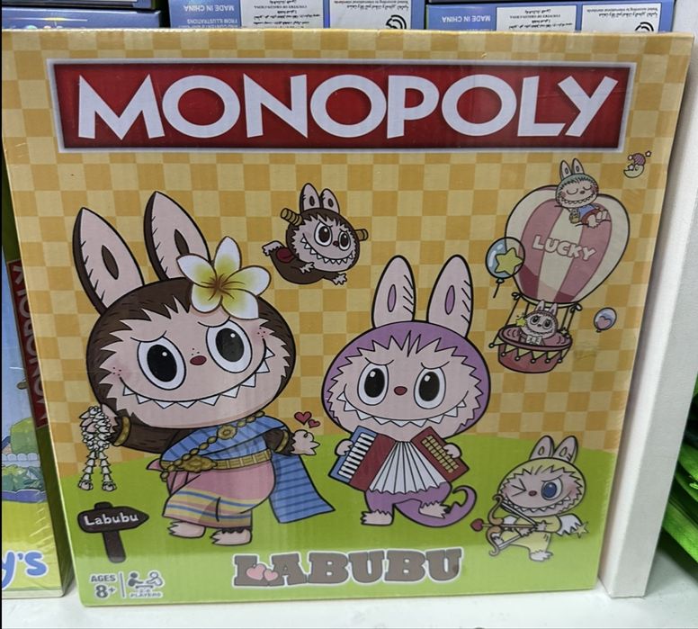 Монополи игра Лабубу/Блуи и Бинго Monopoly