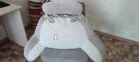 Подушка - кресло для спины пух, хлопок, 60x60 см