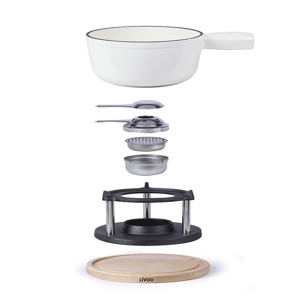 Fondue set NOU alb 2,6L