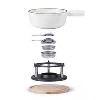 Fondue set NOU alb 2,6L