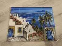 Tablou cu peisaj din tunisia sigilat
