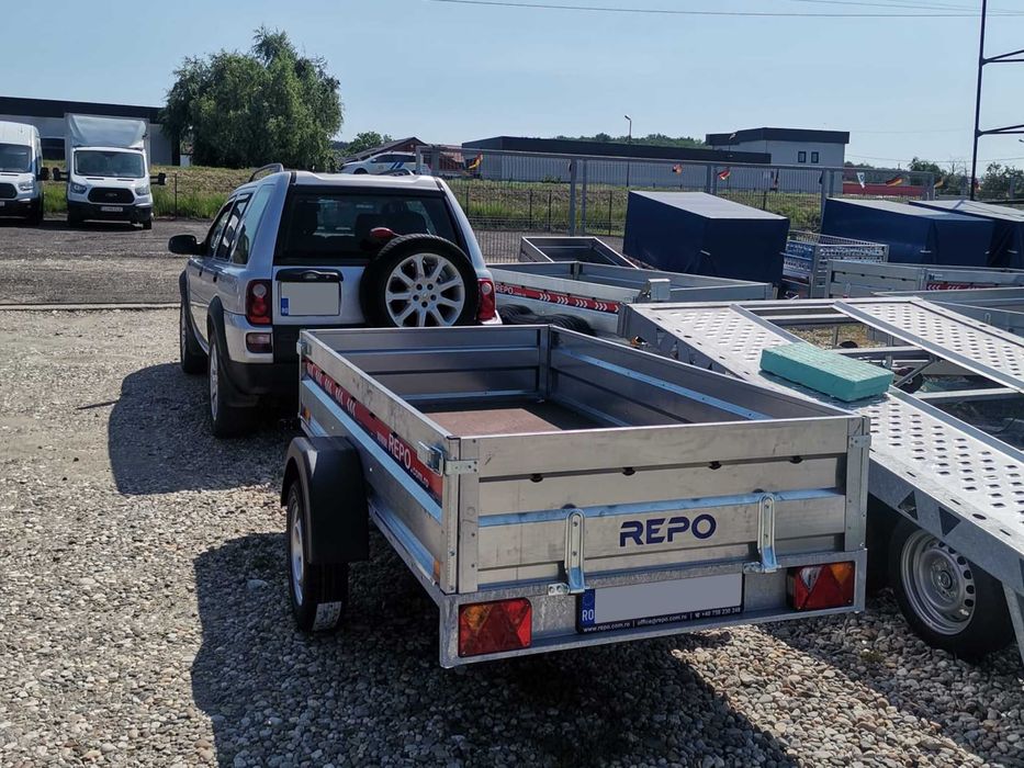 Remorca transport ATV 750 kg REPO cu prelata basculabila ,auto,apicola