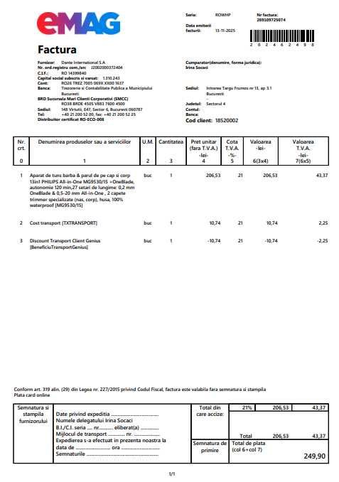 Aparat de tuns barba 13in1 PHILIPS All-in-One