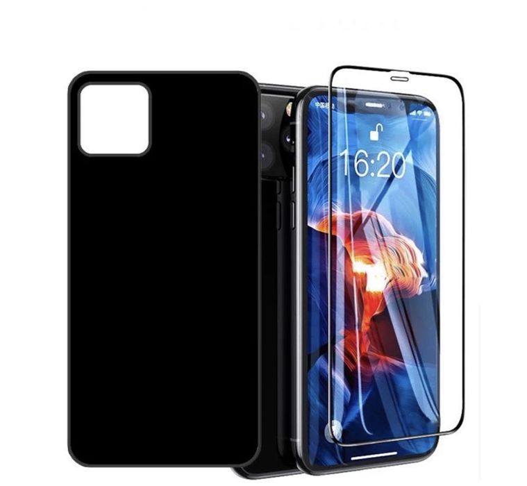 Iphone 12/13/14/15 PRO MAX Husa Guard Tpu Neagra/Clara + Folie Sticla