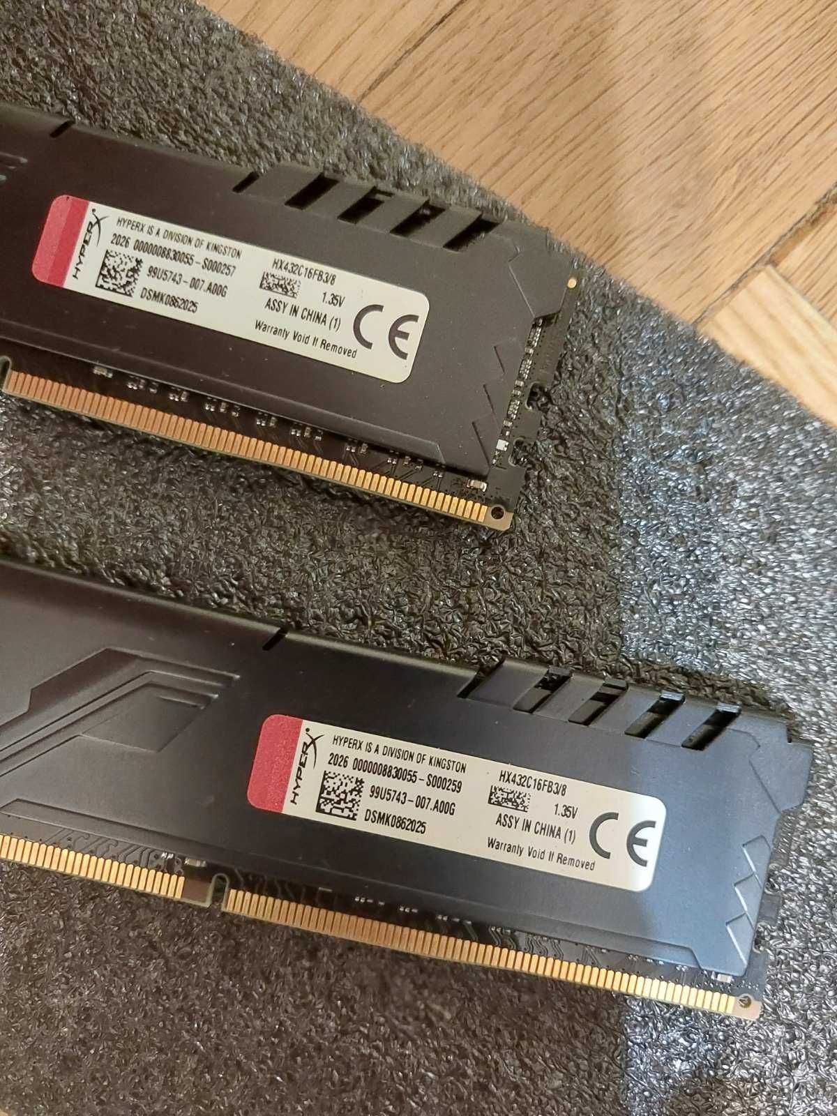 16GB 3200mhz, 3000Mhz, 2400Mhz, G.Skil Ripjaws, G.Skill Aegis, HyperX
