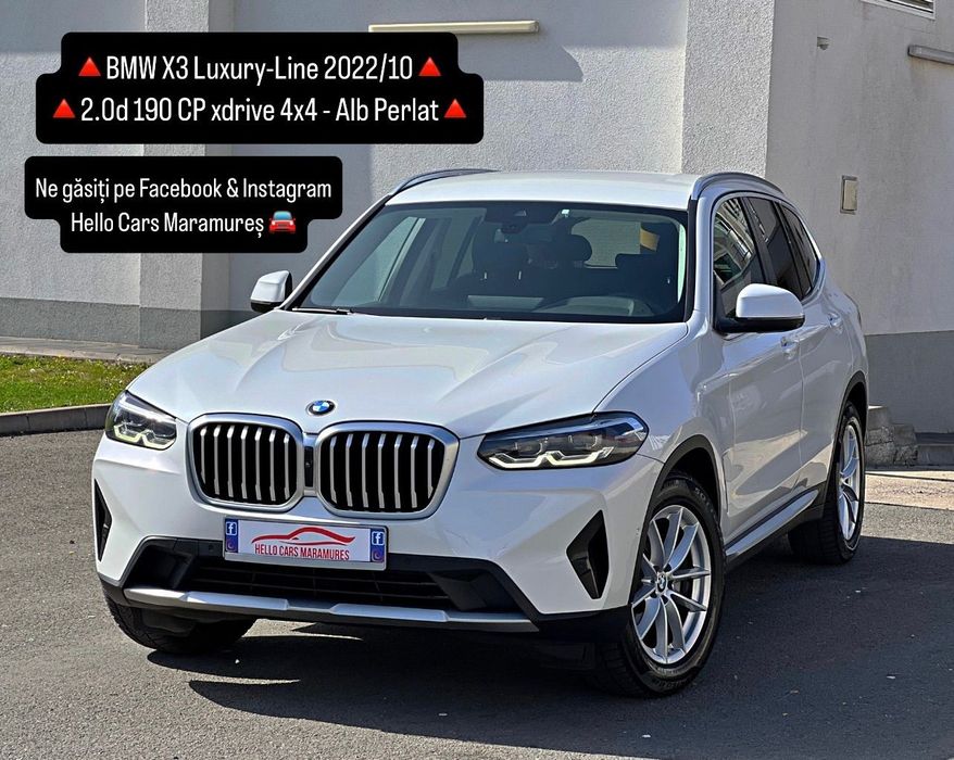 BMW X3 Luxury-line xdrive 4x4 Ambiental Alb Perlat