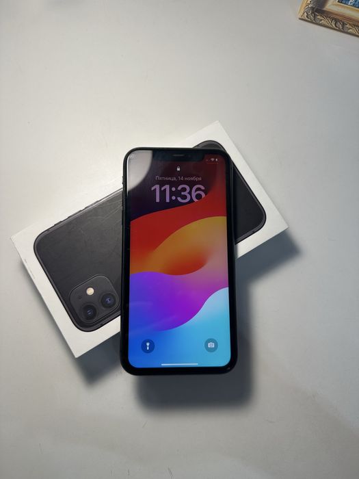Iphone 11, 64gb LL/A (black), yomkost 80%