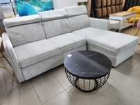 PROMOTIE SS! Coltar modular beige, catifea raiata