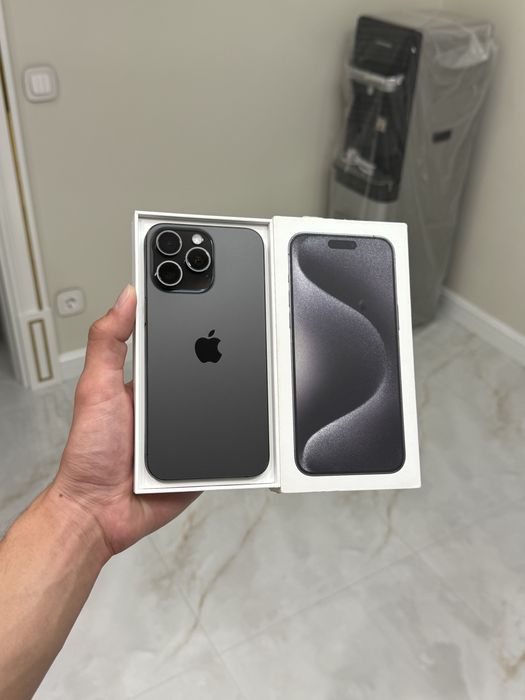 iPhone 15 Pro Max 256/87% Black Titanium karobka dokument