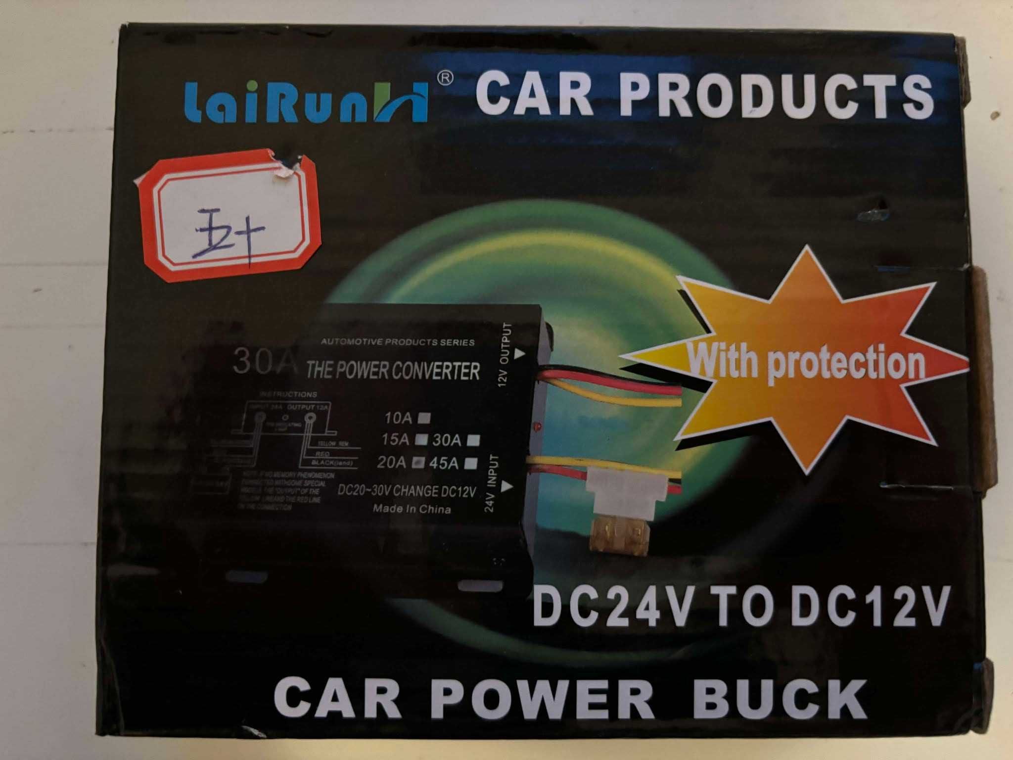 Transformator de la 24V la 12V cu 45A convertor auto