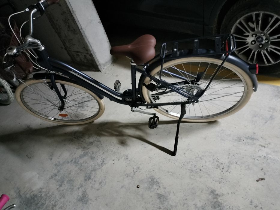 Bicicleta de oraș Elops 520 cadru jos albastru