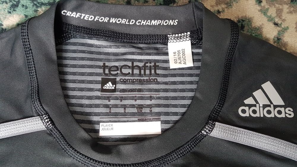Tricou compresie fitness/sala/alergat/sport original Adidas TechFit S