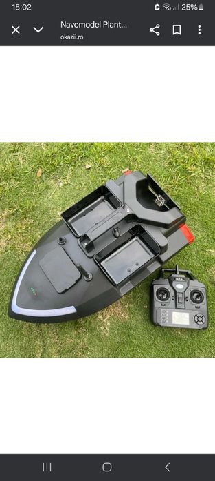 Navomodel plantat cu GPS + acumulator de rezervă