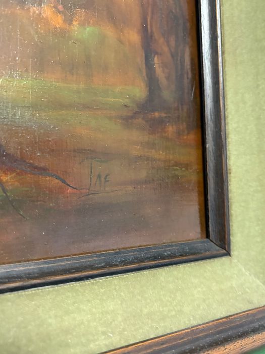 Vand tablou ulei pe panza Francine Tavernier semnat