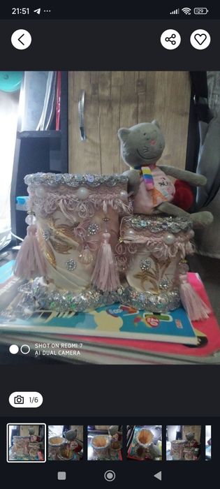 Стакан декоративный для расчески