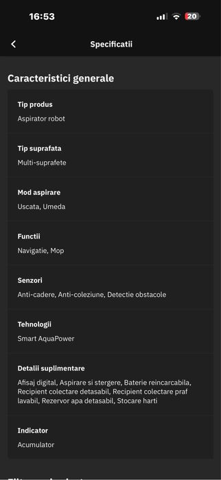 Aspirator robot ROWENTA încă în GARANȚIE!!! 800 lei Negociabil!!!