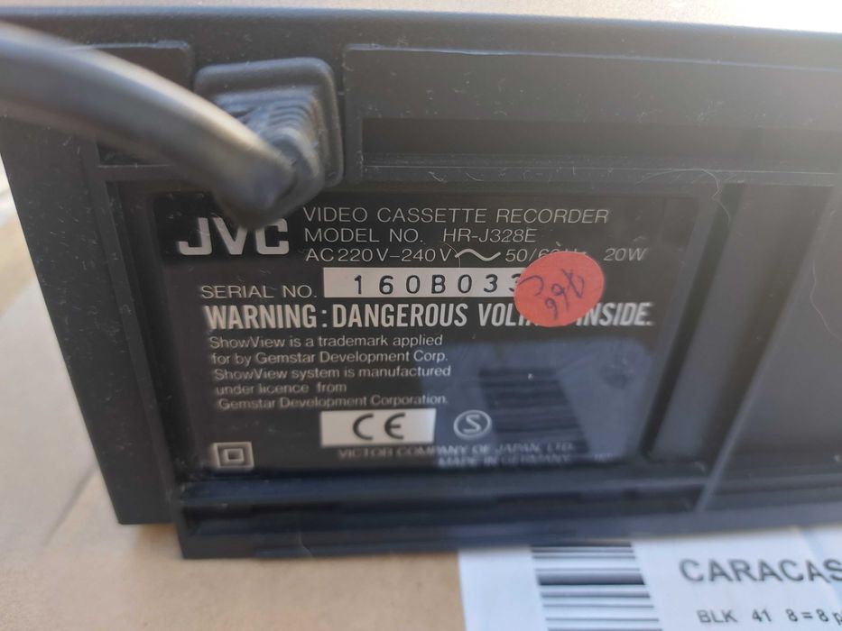 JVC HR-J328E VHS Video Cassette Recorder