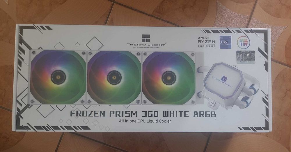 Răcire lichidă Thermalright AIO 360mm, Albă, ARGB – Nouă, Sigilată