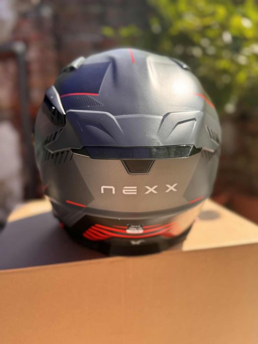 Каска Nexx X. Wst3 fluence grey red matt