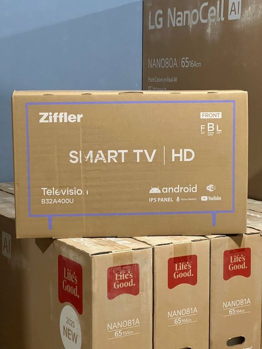Телевизоры ZIFFLER B32A400U Смарт голосовой
