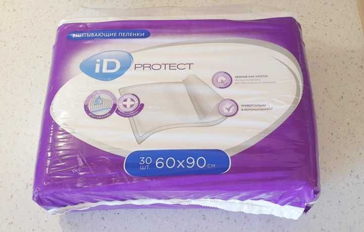 Продам пелёнки ID PROTECT размер 60×90