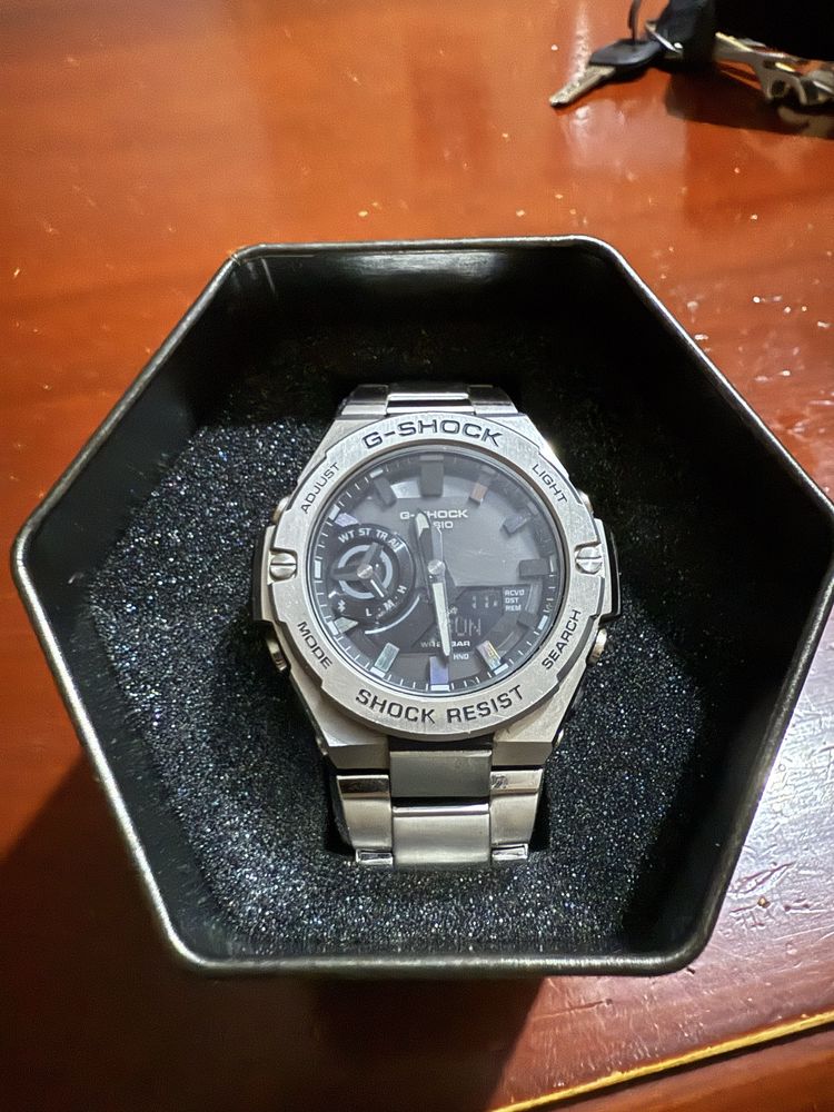 G shock 42 mm метален