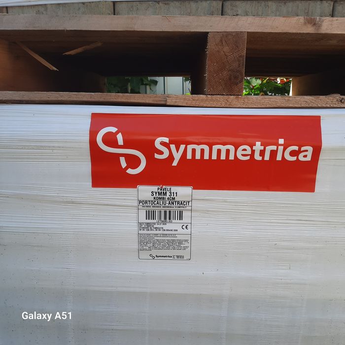 Vănd pavaj Simetria kombi portocaliu antracit