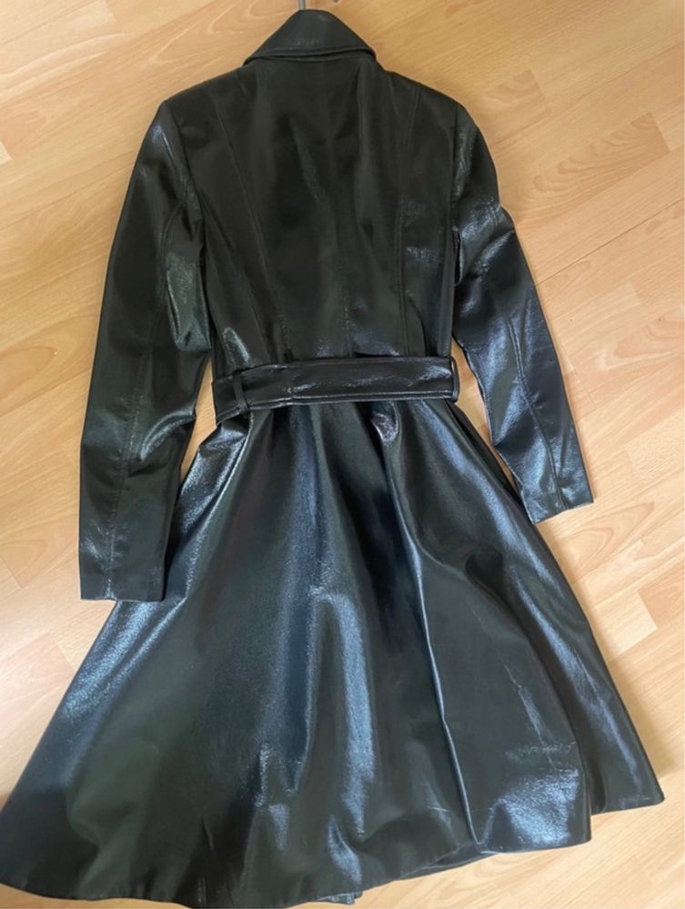 Nissa Trench elegant - nasturi aurii marimea 36 EU
