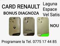 Card|cartela Renault Laguna,Espace,Vel Satis,programez cheie Megane