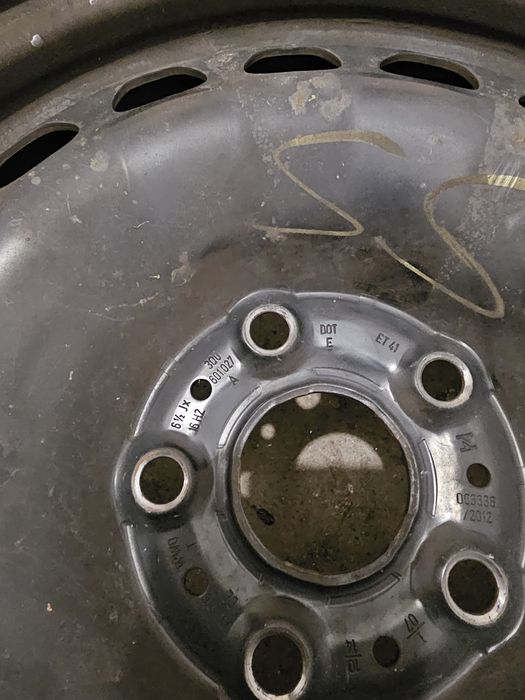 Jante tabla 6.5 J x 16 ET41 vw passat