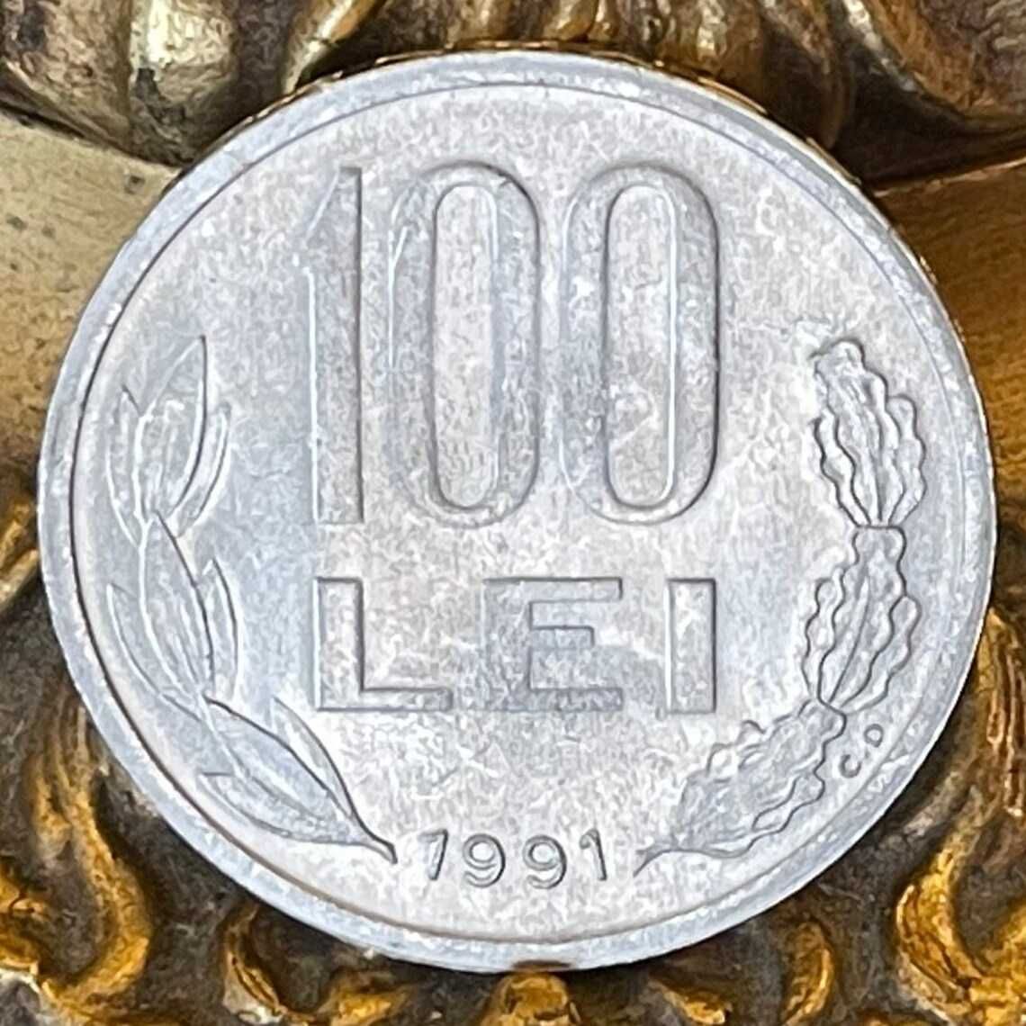 Moneda 100 lei 1991- aUNC-UNC varianta cea mai rara