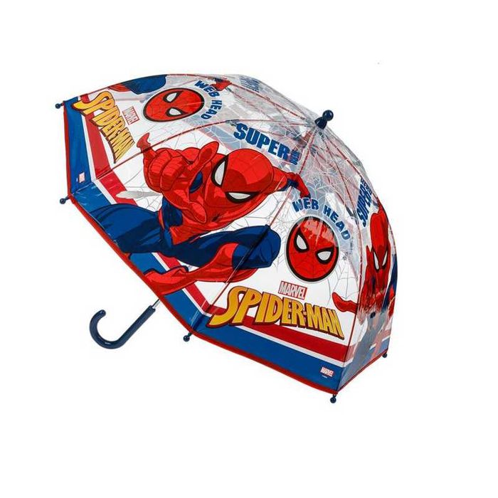Чадър Mercado Trade, За момче, Спайдермен, Прозрачен