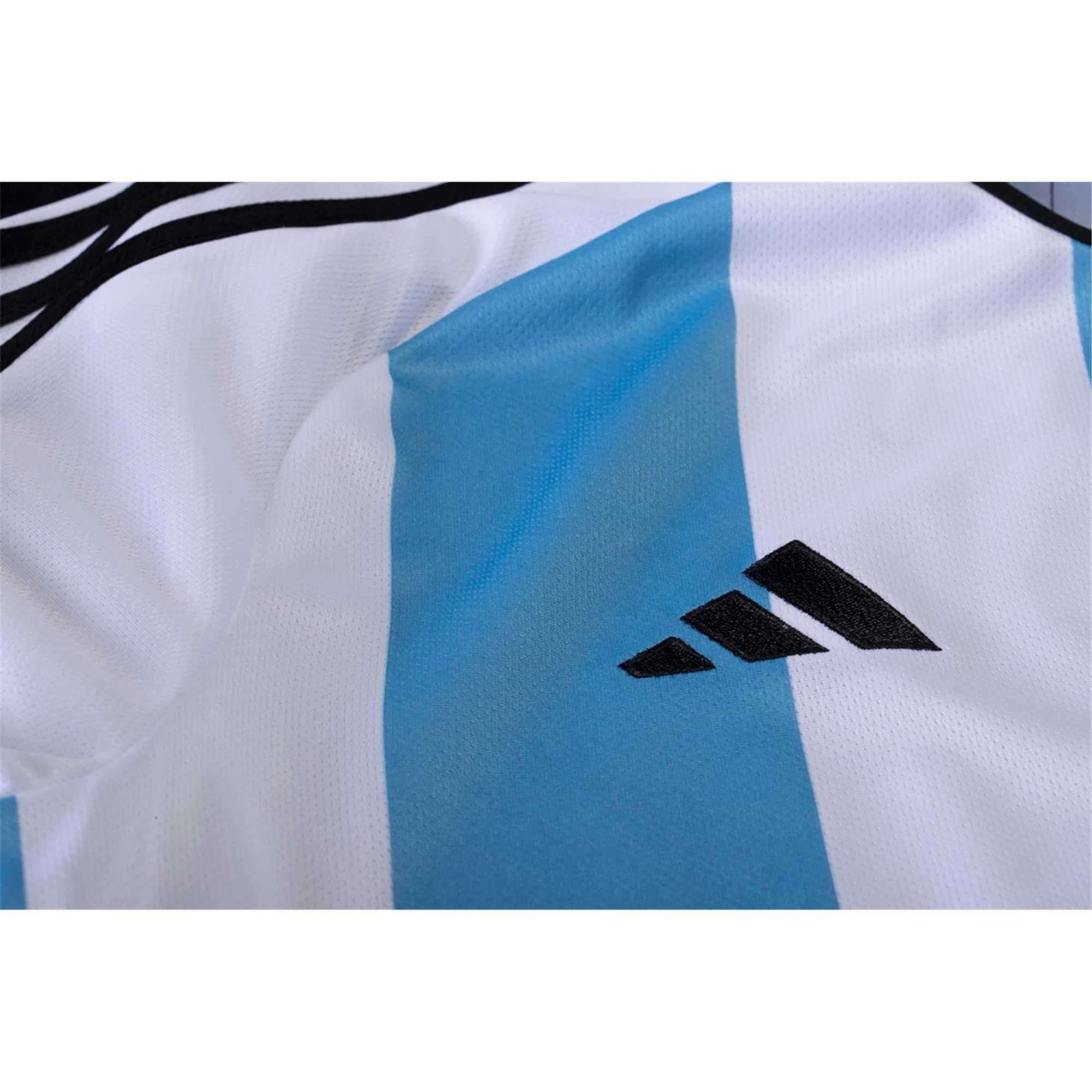 тениска джърси - Argentina 3 star 2023 winners jersey men Adidas Messi