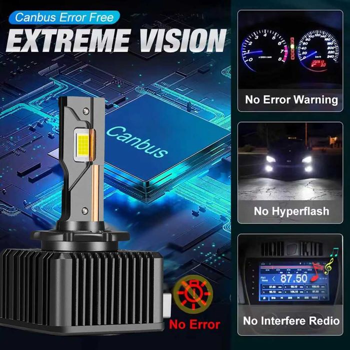 LED Крушки D1S   D3S + 300 %