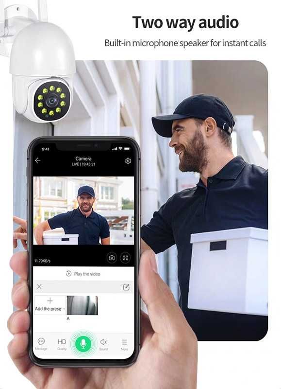 Wifi kamera наружная беспроводная  Smart Kamera Full HD