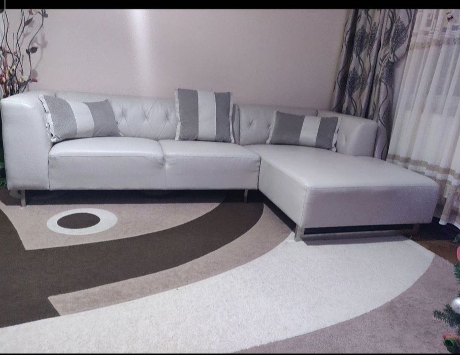 Colțar fix din piele ecologica