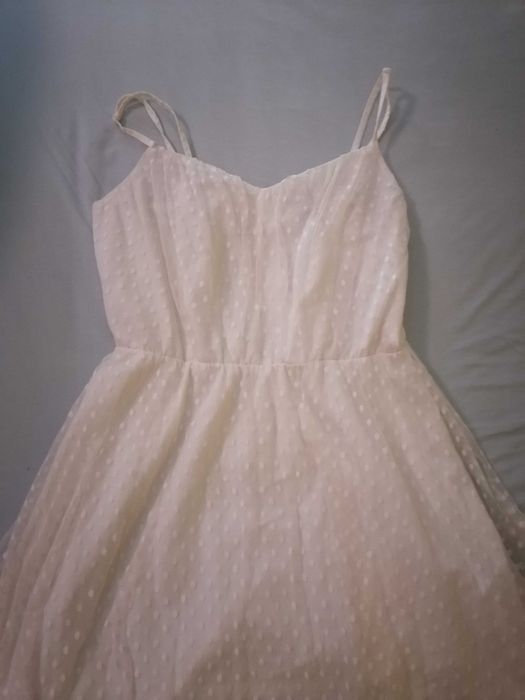 Къса Бяла  рокля H&M