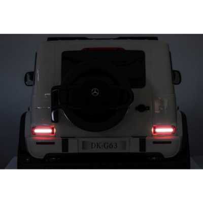 Mașinuță electrică Mercedes G63 XXL cu 4 motoare – Alb, telecomandă