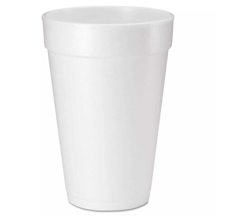 Pahare din spuma EPS, albe, 473 ml/16 oz (cutie 500 buc)