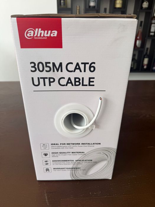 Cablu UTP CAT6 Dahua PFM920I-6UN-C, cupru, 305 m Sigilat