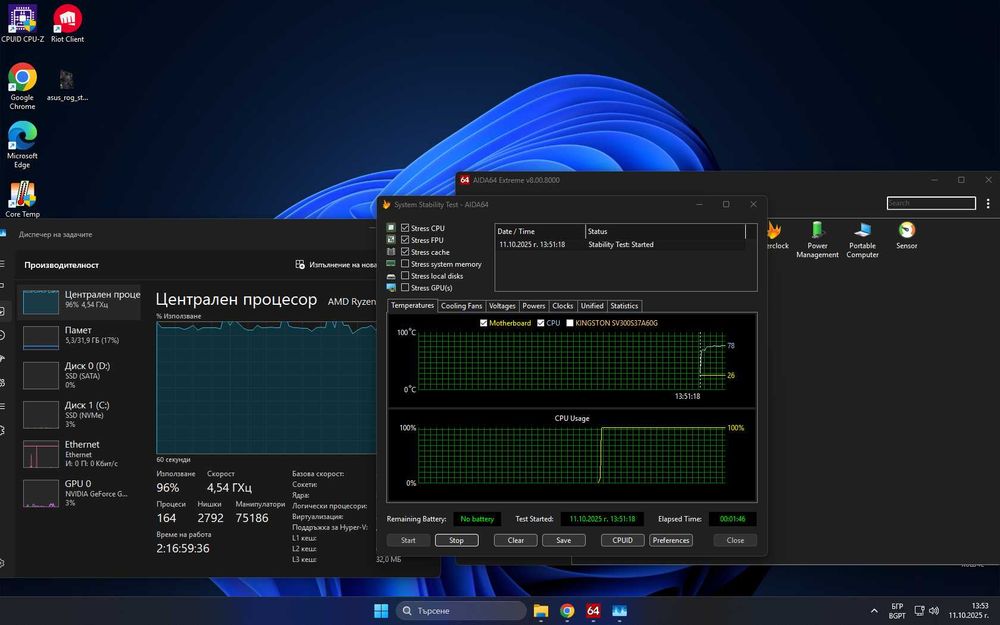 Ryzen 7 5800x/ROG Strix B550-F Gaming/M.2 980 PRO 1 TB Gen 4