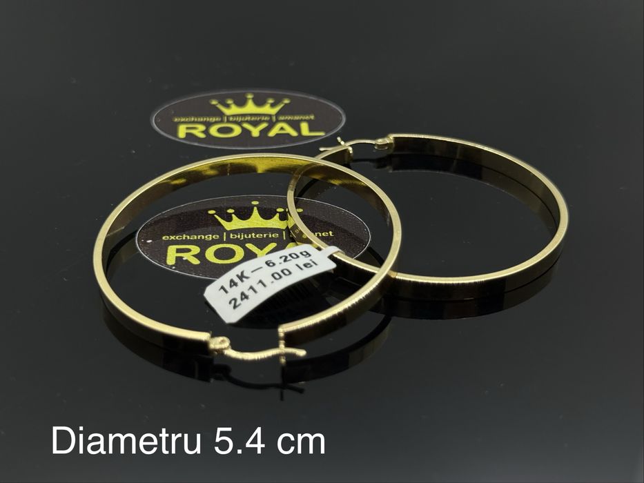 Bijuteria Royal: Cercei aur 14k/6.20 gr
