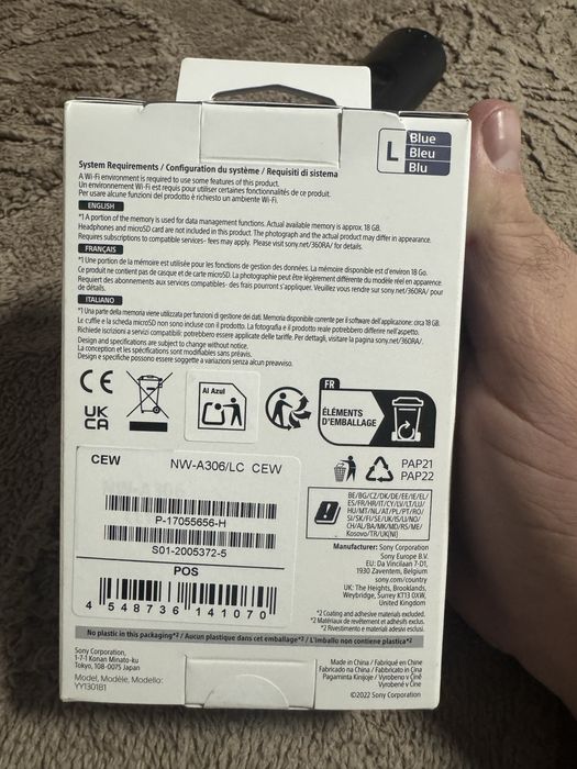 Walkman sony albastru